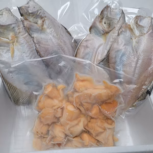 【超お買得】噴火湾セット 宗八鰈干物4枚＆タコツブ剥き身500ｇ