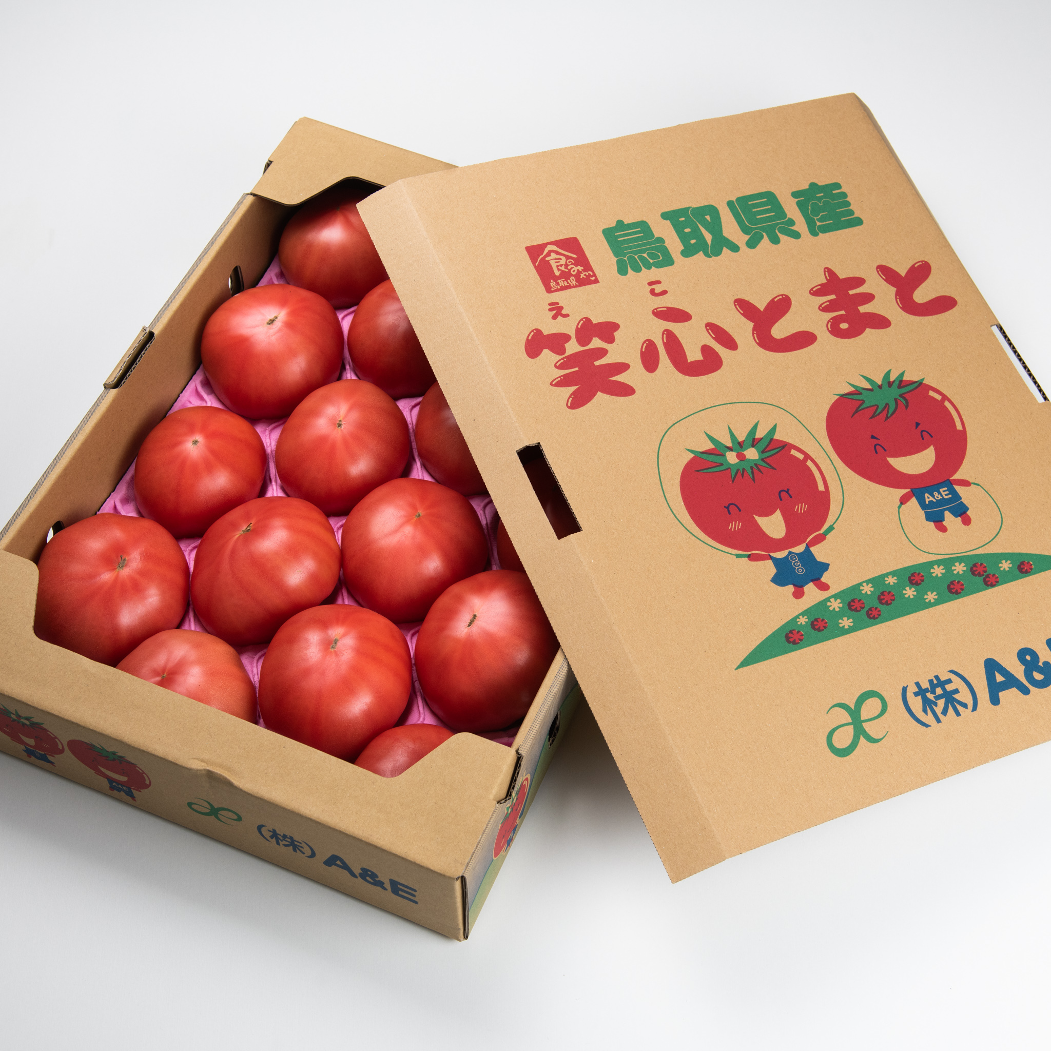 鳥取県産「笑心とまと」たっぷり4kg箱！サイズ（20〜24玉入）#x2F;☆贈答用にも☆｜野菜の商品詳細｜ポケットマルシェ｜産直(産地直送)通販　旬の果物・野菜・魚介をお取り寄せ