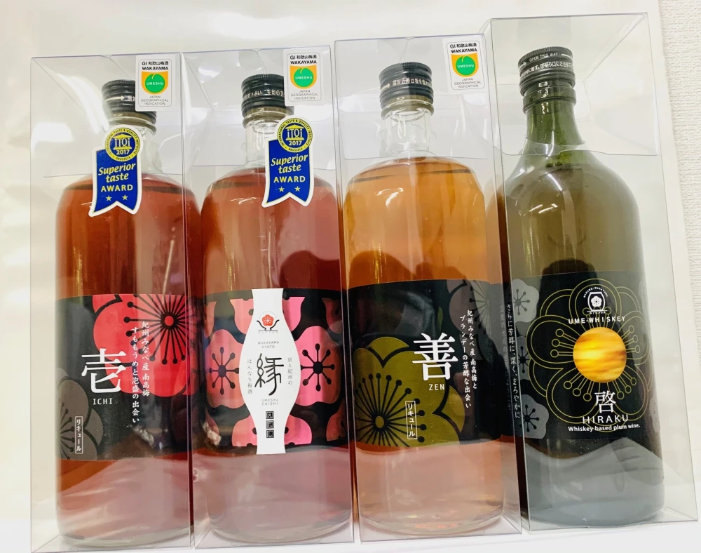 ＜＜贈り物用＞梅酒・カリカリ梅セット ＞梅酒・カリカリしそ梅170g
