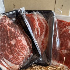 【福袋】牛肉スライス食べくらべセット(おまけ付き！)【しゃぶしゃぶ・すき焼き用】