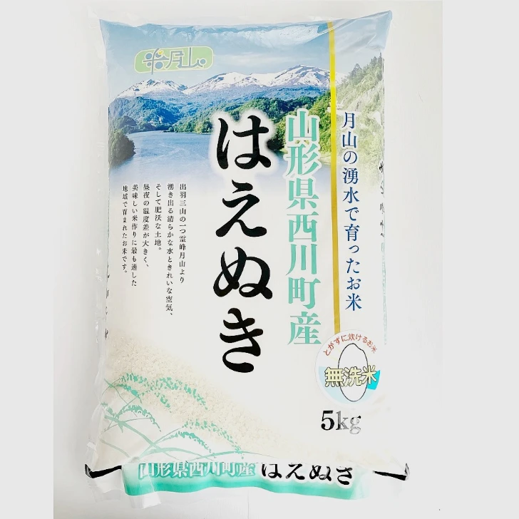 山形県産 「美味しいはえぬき」５ｋｇ A 2023年 精米 無洗米 ｜米