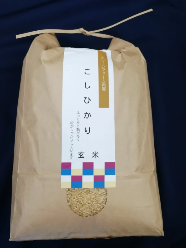 毎日おいしく化学肥料を使わないコシヒカリ玄米5kｇ　【29年産】