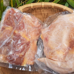 国産飼料100％で育った親鳥の肉（ももむね５羽セット）