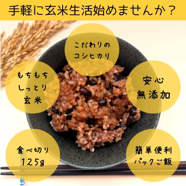 お試し2食！】熟成3日 発芽玄米パックご飯（ポスト投函）｜米・穀類の