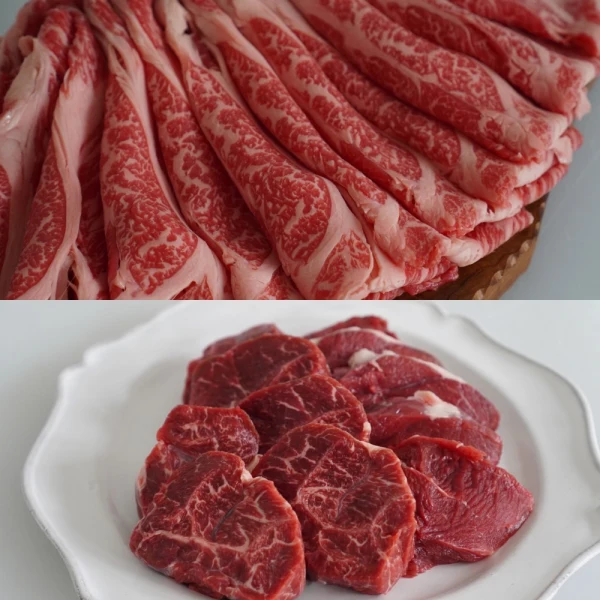 【祝4周年おまけ付】セット商品　極上の切落と煮込み用肉　佐賀県産しろいし牛