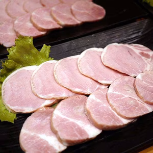 ボンレスハムスライス 200g~ デュロック純粋種「常陸野栗豚」使用
