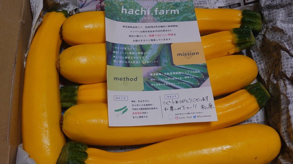 訳あり 生で食べられる 甘くてジューシー 新鮮ズッキーニ 熊谷産 Hachi Farm 農家漁師直送のポケットマルシェ