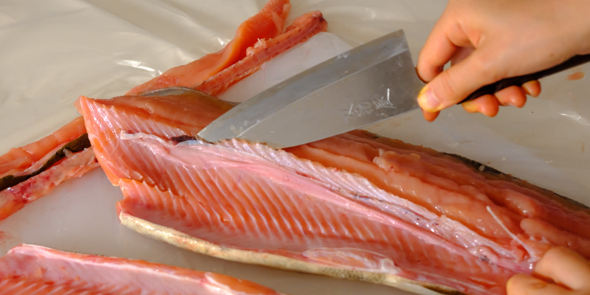 初めてでもなんとかできた北海道の秋鮭の捌き方 本物の親子丼を食べるために 農家漁師から産地直送の通販 ポケットマルシェ