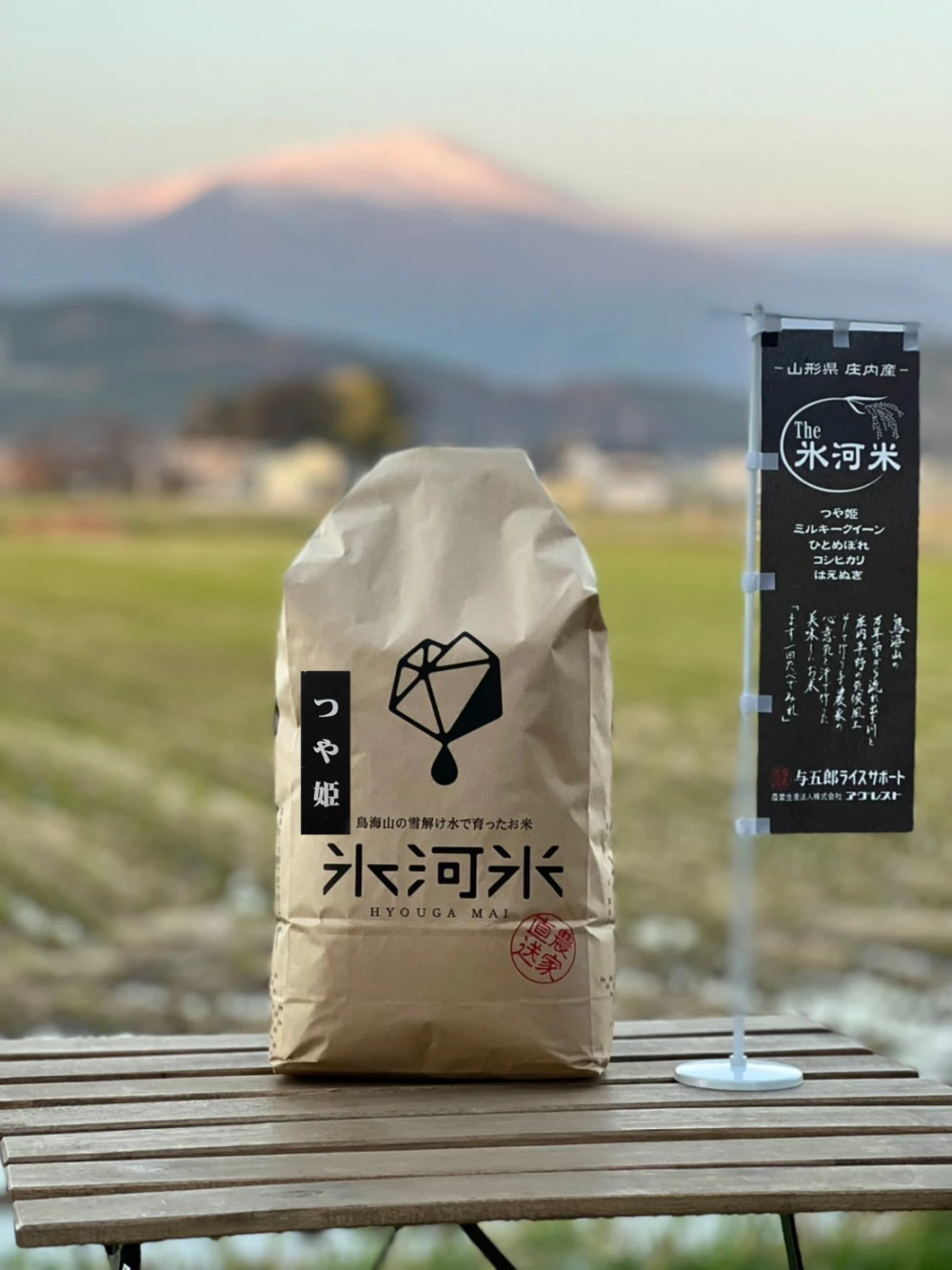 氷河米「つや姫」白米 特別栽培米 令和４年産 山形県庄内産