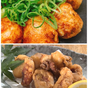七福丸タコの唐揚げ＋たこ焼き