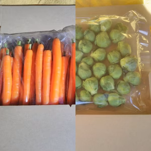 送料360円★ミニ人参350ｇ芽キャベツ200ｇハーフセット