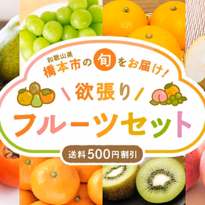 橋本市の旬をお届け！「欲張りフルーツセット 」＜送料500円割引＞