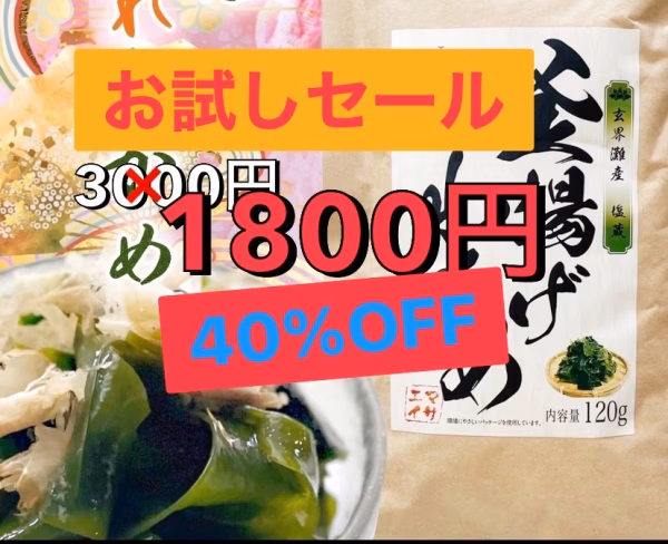 【28日まで限定】☆お試しセール☆ 塩蔵わかめ
