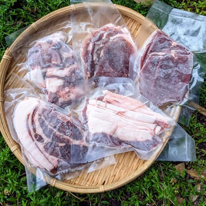猪・鹿のBBQ用4種スライス肉セット