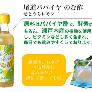 尾道パパイヤ のむ酢 せとうちレモン