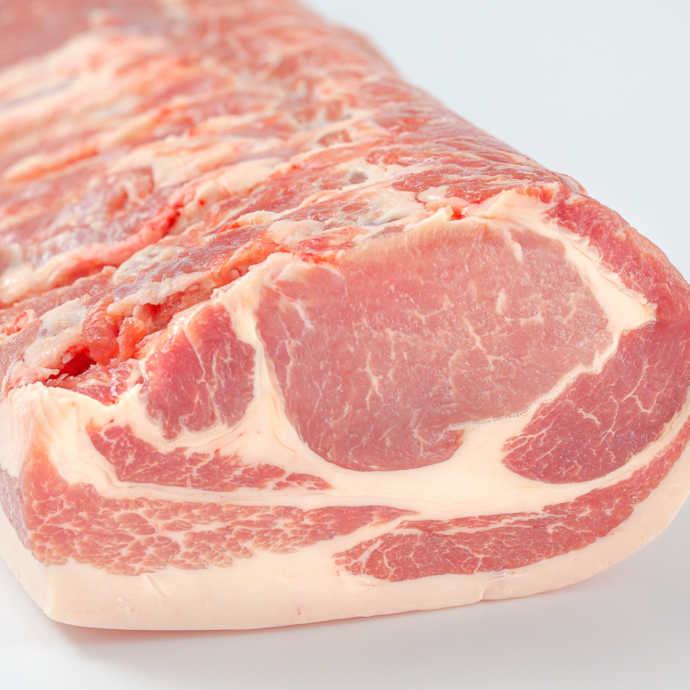 かたまり肉:ロースブロック[白金豚プラチナポーク] 500g塊肉×2(計1kg)