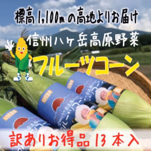 【訳ありお得品】八ヶ岳フルーツコーン