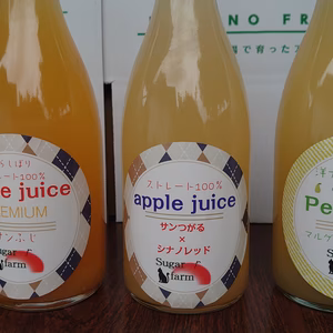 飲み比べジュースセット！あら絞り、ストレート100%、洋ナシ