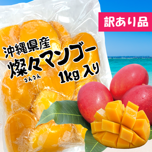 【沖縄県産】冷凍 燦々マンゴー（ハーフカット）【業務用・無添加・保存料不使用】