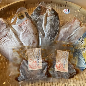 【ギフト】干物3〜4枚・鯛茶漬け2袋のお得セット