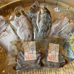 【ギフト】干物3〜4枚・鯛茶漬け2袋のお得セット