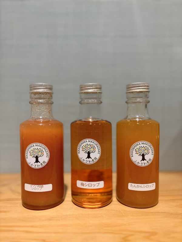 3種のシロップ【たんかん・梅・グアバ柑橘】お好きな組み合わせでどうぞ！