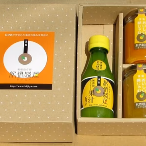 紀伊路屋 じゃばら果汁150ml じゃばらジャム140g みかんジャム140g