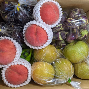 桃と梨と野菜セット