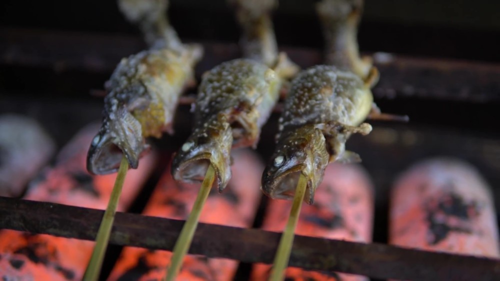 プロが焼上げ 岩魚の塩焼き 5尾セット 受注生産 淡水養魚場 白山堂 農家漁師直送のポケットマルシェ