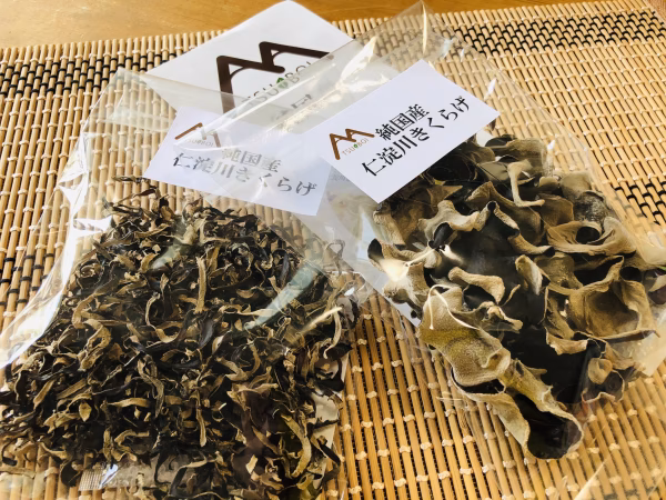 《高知県産きくらげ/お試し黒２点セット》人気の黒くらげホールとスライスタイプ