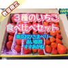【希少ないちごを食べ比べ！】３種のいちご食べ比べセット
