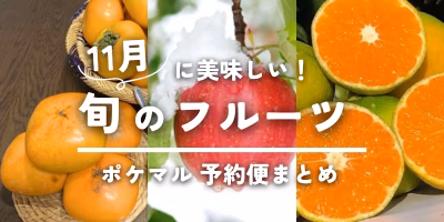11月が旬の果物（りんご・柿・みかん 等）旬食材 予約・購入も【フルーツ】