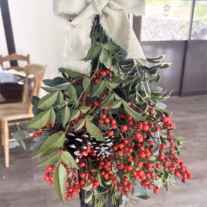 【クリスマス&正月用スワッグ】クリスマス〜お正月まで長く楽しめるスワッグ