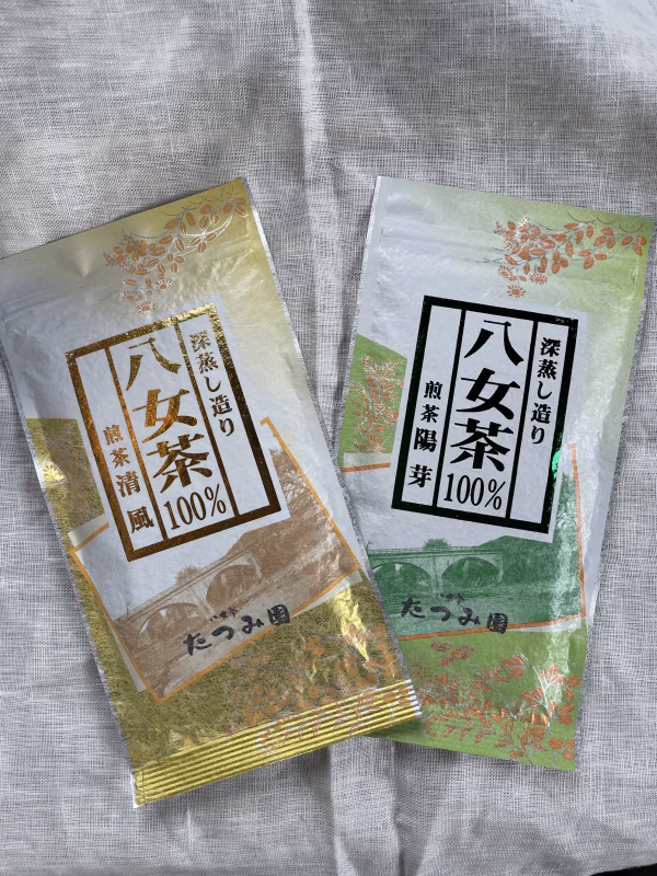 【メール便】2023年新茶八女茶当店のおすすめセット煎茶清風と煎茶陽芽2本