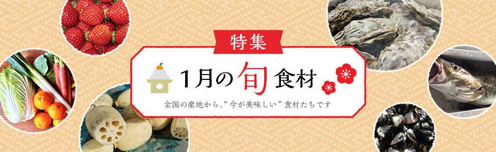 1月の旬食材 | 農家漁師から産地直送の通販 ポケットマルシェ