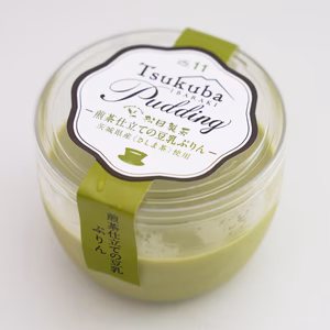 【猿島茶使用】煎茶仕立て豆乳ぷりん 茨城県産 お土産にも FOD-020