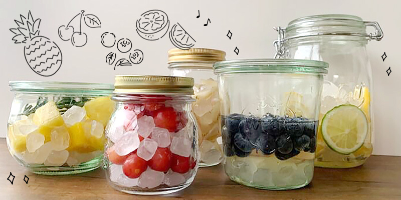 1：1で入れるだけ。簡単“自家製シロップ”🍍🍒🍋🫐で旬の味を長く楽し