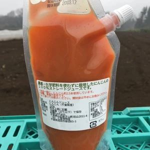 農薬や化学肥料を使わずに栽培したにんじん100%のストレートジュース　