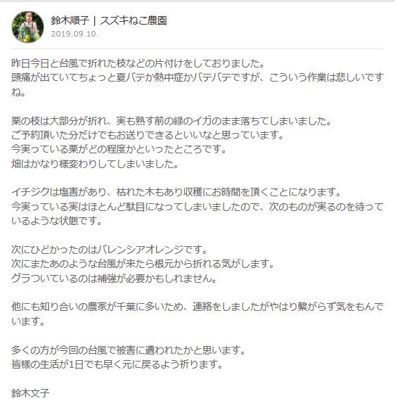 バックナンバー 台風15号の爪痕 農家漁師直送のポケットマルシェ