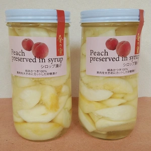 【9周年福袋】訳ありでお得！【金の蜜】桃『あかつき』のシロップ煮セット！！