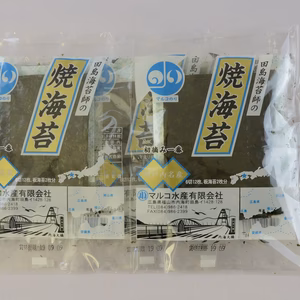 【ﾈｺﾎﾟｽ】６切焼海苔　5袋入り