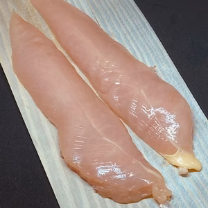 【超速フレッシュ】捌きたて、安曇野産寿地鶏特大ささみ精肉6本(450～550g)