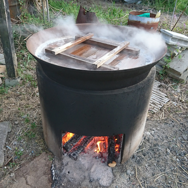 アルミ製 羽釜　BBQ道具・炊き出し・たけのこ湯がき　（３） 大釜湯がきたけのこ（1.5Kg）｜加工食品の商品詳細｜ポケットマルシェ