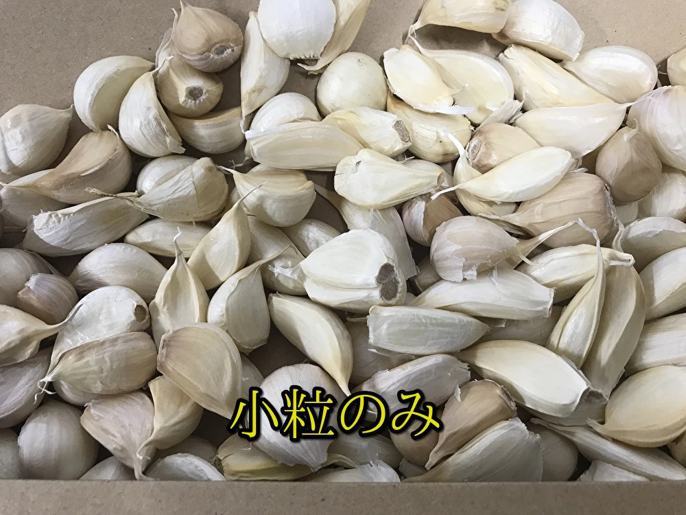 青森県産ホワイト6片にんにく  訳あり品 令和5年度産 バラ 500g～