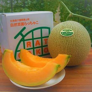 【夏ギフト】【農薬・化学肥料不使用】完熟キングメロン１玉【大玉】（1.6㎏～）