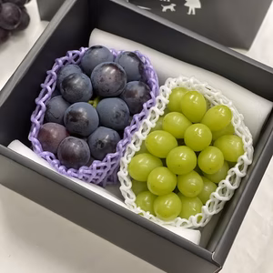 【甘い葡萄コンビ】秀品ランク 希少品種オーロラブラック＆シャインマスカット