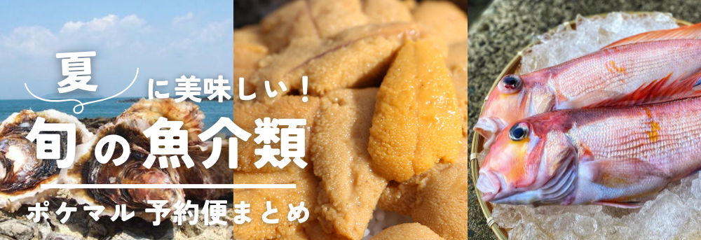 夏に旬の 魚介類