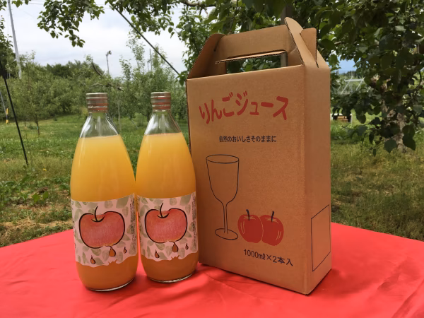 【サンふじ使用】　1L  100%りんごジュース(ストレート)