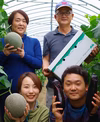 家族で分け合える！大きな肥後グリーンメロン2玉（合計4キロ以上）