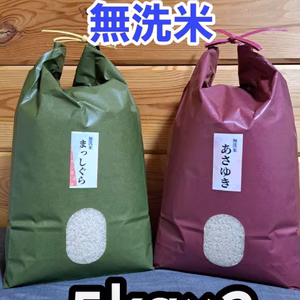 送料無料‼️食べ比べセット令和5年産無洗米まっしぐら&あさゆき各5kgギフト対応